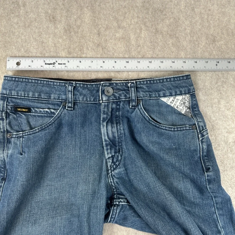 Volcom Jeans Slim Fit Dark Wash Blue Jeans Mens 30 x 30 Excellent‎ Clean